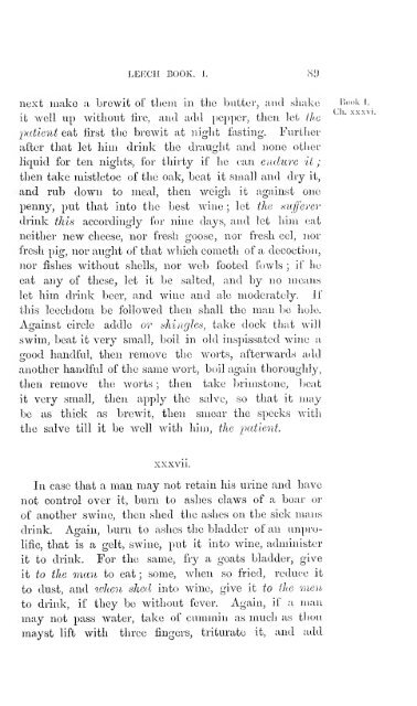 Leechdoms, wortcunning, and starcraft of early England. Being a ...