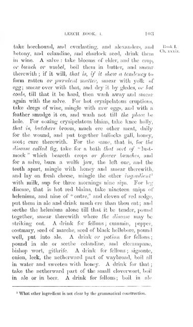 Leechdoms, wortcunning, and starcraft of early England. Being a ...