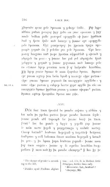 Leechdoms, wortcunning, and starcraft of early England. Being a ...