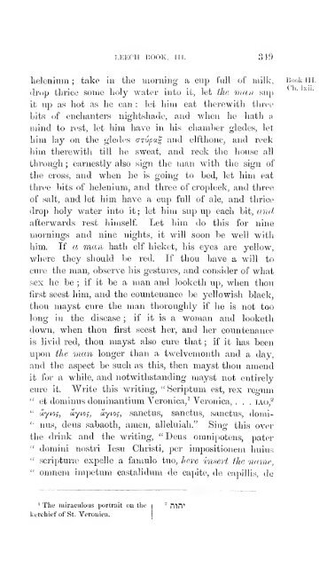 Leechdoms, wortcunning, and starcraft of early England. Being a ...