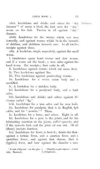 Leechdoms, wortcunning, and starcraft of early England. Being a ...