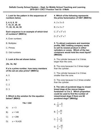 Practice Test 6th Grade Math 6th grade eog practice test online math kind of and worksheets on Practice Test 6th Grade Math 6th grade eog practice test online math kind of and worksheets on