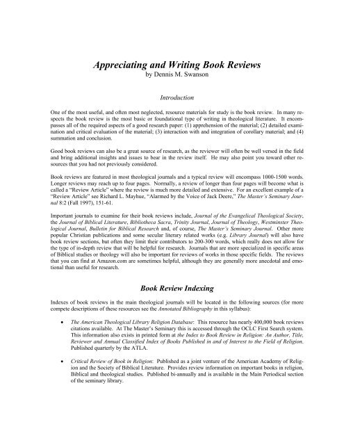 how to write a critical book review examples