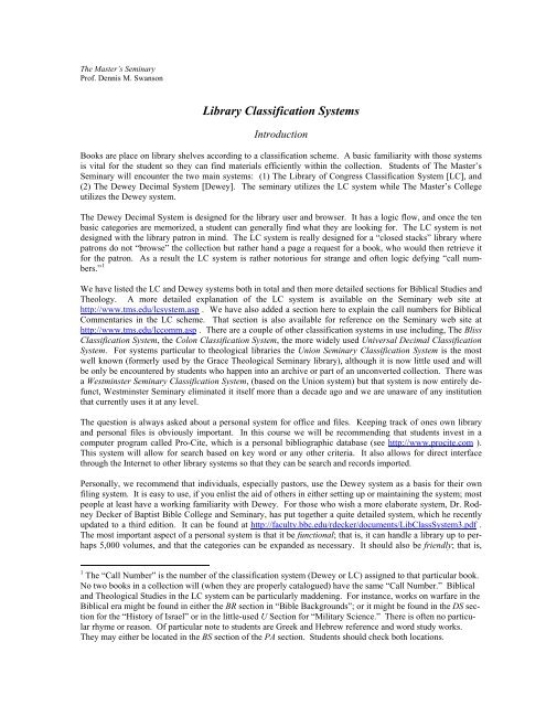 Library Classification Blog P Library Classification Systems - The Narnia 3 Blog