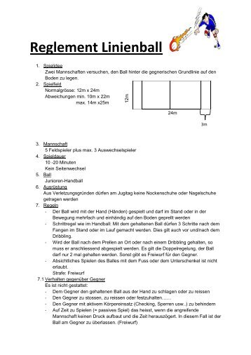 Reglement Linienball - KTV Aarau Kulm