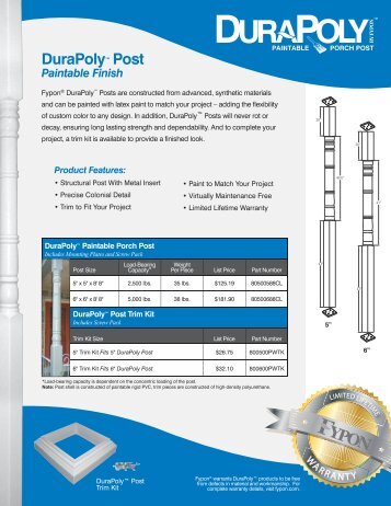 DuraPoly Post - Fypon, Ltd.