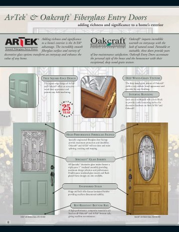 ArTekÂ® & OakcraftÂ® Fiberglass Entry Doors - Masonite