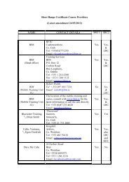 SRC Course providers