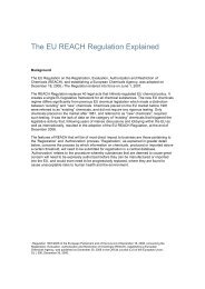 The EU REACH Regulation Explained - Order Newsletter page