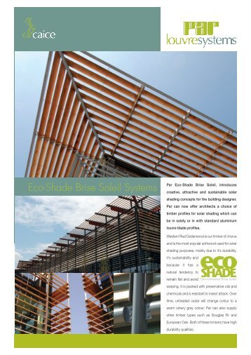 EcoShade brochure - Caice