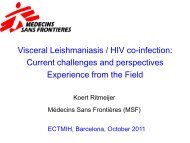 Visceral Leishmaniasis / HIV co-infection: Current challenges and ...