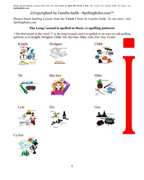 Free Phonicsbased Spelling Lessons