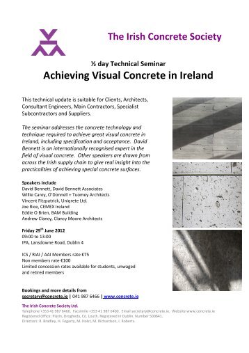 to download - Irish Concrete Society