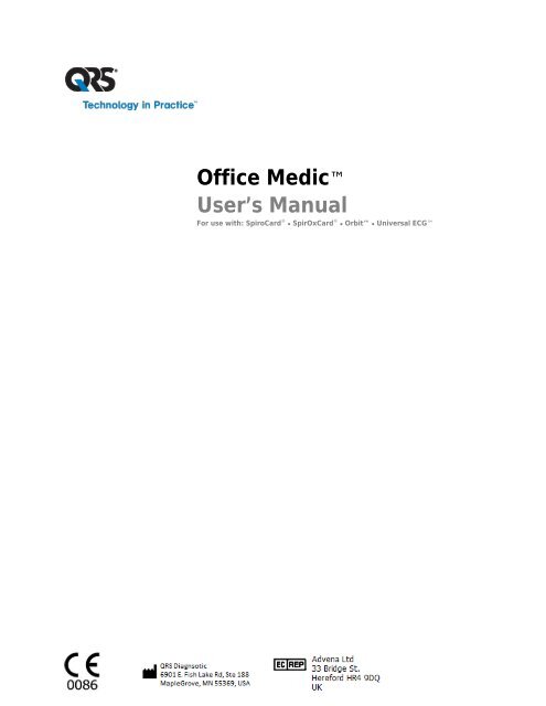 Office Medic Manual - QRS Diagnostic