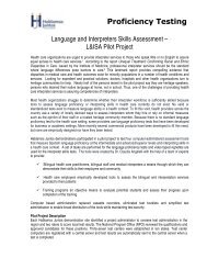 Language and Interpreter Skills Assessment - Hablamos Juntos