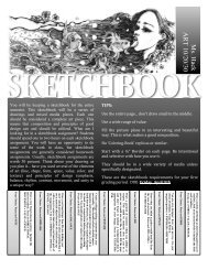 Sr. Sketchbook Assignment Part 1