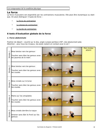 tests et exercices pdf - Gymnase du Bugnon