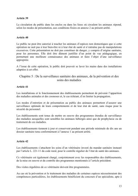 ArrÃªtÃ© du 25 mars 2004 fixant les rÃ¨gles gÃ©nÃ©rales ... - Code Animal