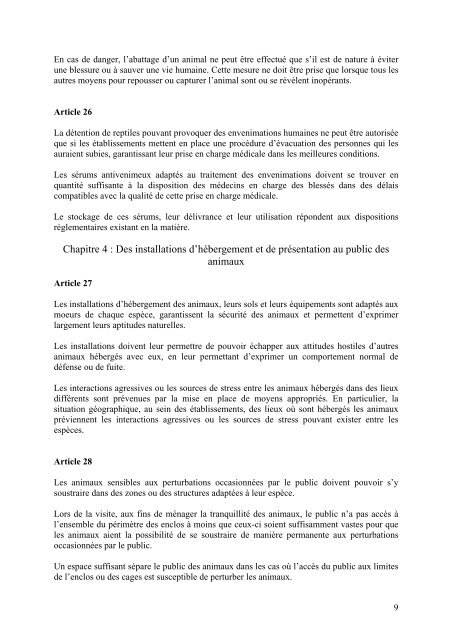 ArrÃªtÃ© du 25 mars 2004 fixant les rÃ¨gles gÃ©nÃ©rales ... - Code Animal