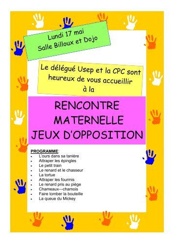 RENCONTRE MATERNELLE JEUX D'OPPOSITION - Www5.ac-lille.fr