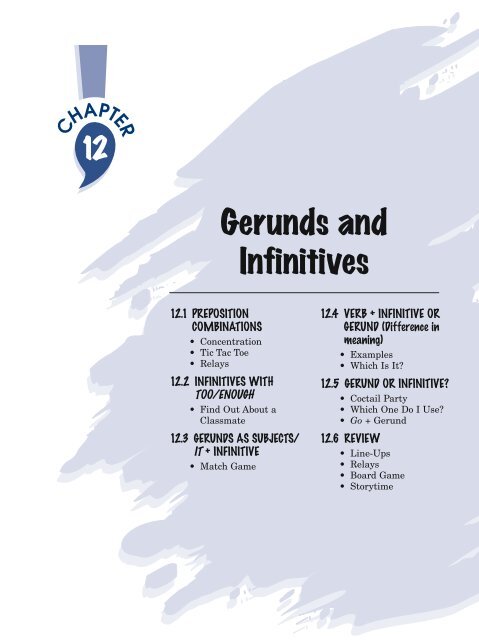 Chapter 12âGerunds and Infinitives - AzarGrammar.com