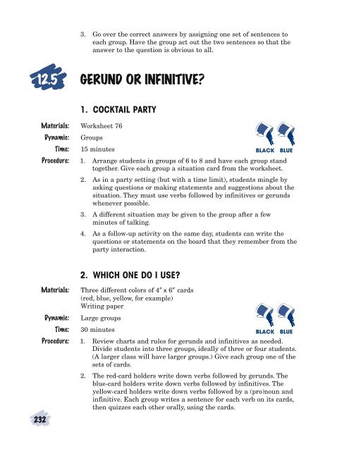 Chapter 12âGerunds and Infinitives - AzarGrammar.com