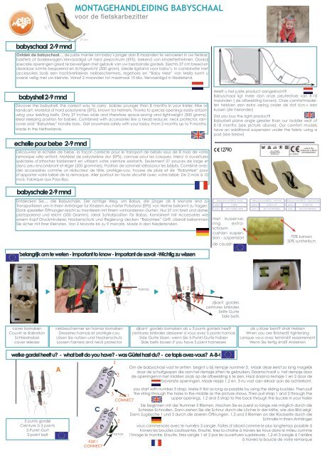Vermelding Aangenaam kennis te maken eeuw MONTAGEHANDLEIDING BABYSCHAAL - Melia