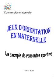 Jeux d'orientation en maternelle