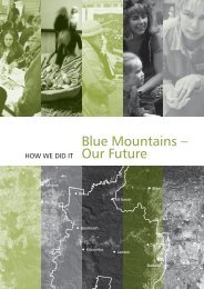 Blue Mountains - Our Future - How We Did It! - Sustainable Blue ...