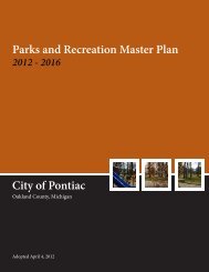 City of Pontiac Parks and Recreation Master Plan