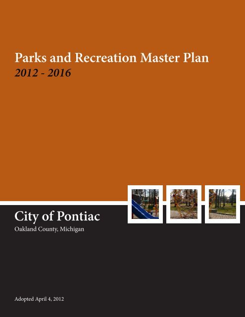 City of Pontiac Parks and Recreation Master Plan