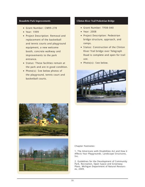 City of Pontiac Parks and Recreation Master Plan