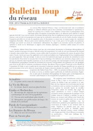 Bulletin loup du réseau n°29 - Oncfs