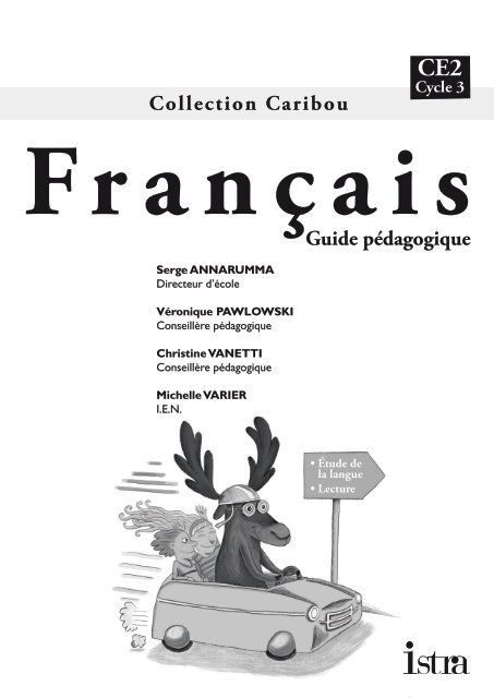 guide pÃ©dagogique FranÃ§ais Caribou CE2 - Apprendre... Autrement!