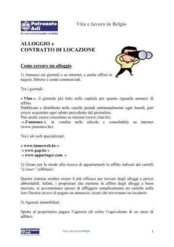 Alloggio e contratto di locazione - FAI