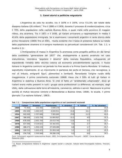 Gli Italiani in Argentina - FAI