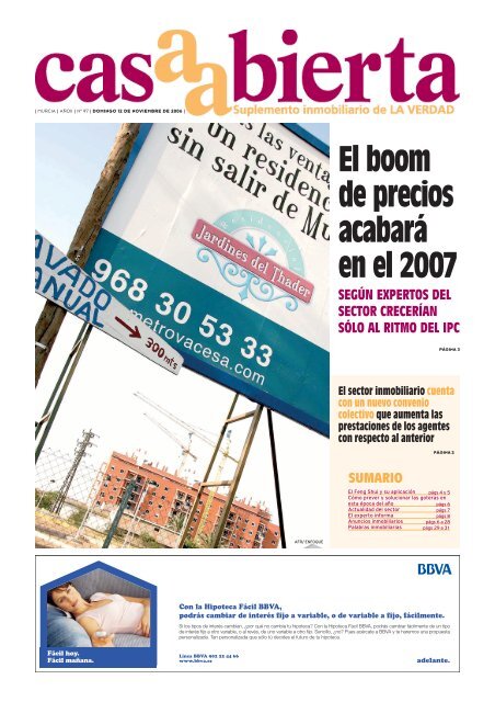 El boom de precios acabarÃ¡ en el 2007 - laverdad.es