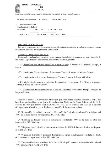 acta de la sesion ordinaria celebrada por el pleno del ayuntamiento ...