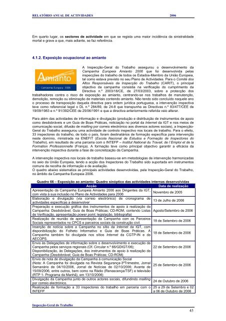 2006 - Autoridade para as CondiÃ§Ãµes do Trabalho