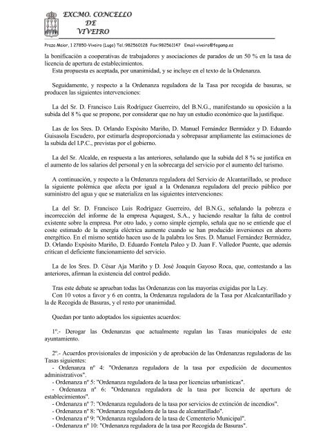 acta de la sesion extraordinaria urgente celebrada por el pleno del ...