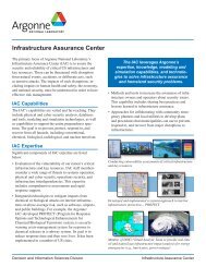 Infrastructure Assurance Center - Decision and Information Sciences