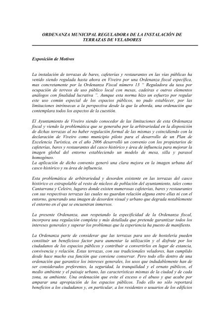 Ordenanza terrazas 2012.pdf - Concello de Viveiro