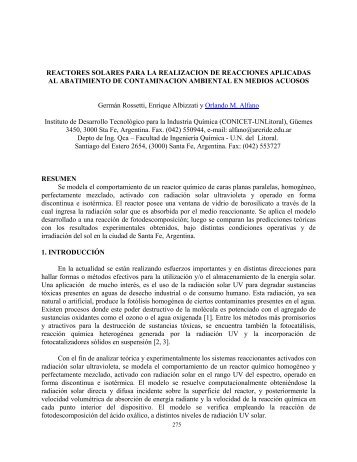 reactores solares para la realizacion de reacciones aplicadas al ...