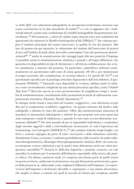 Revisione sistematica sulle protesi d'anca: affidabilitÃ  ... - SNLG-ISS