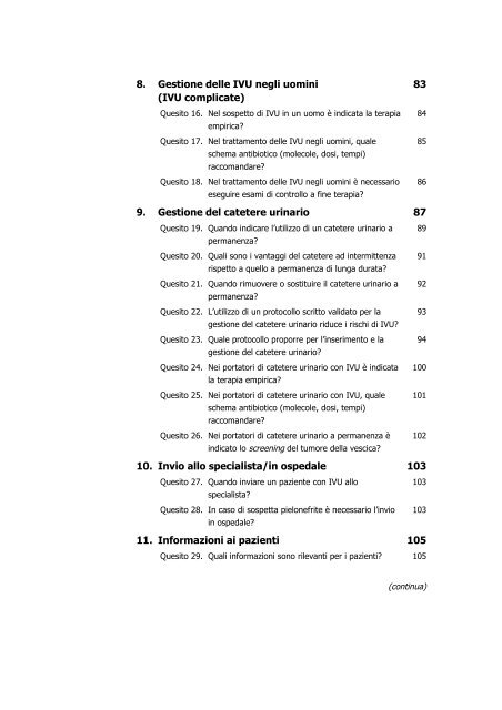 Infezioni delle vie urinarie nell'adulto - SNLG-ISS