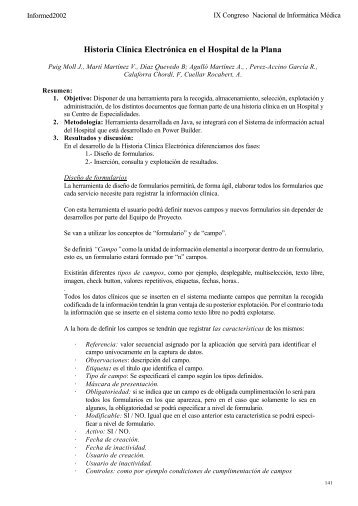 Historia ClÃ­nica ElectrÃ³nica en el Hospital de la Plana