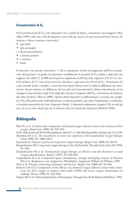 Linee guida sull'insufficienza respiratoria - SNLG-ISS