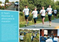 El Team Movistar se alista para la maratón - Telefonica en Peru