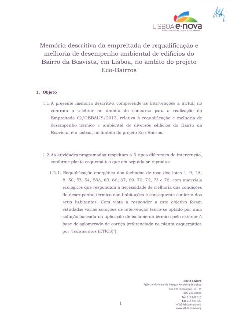 Anexo2 a) MemÃ³ria Descritiva - Programa Local de HabitaÃ§Ã£o