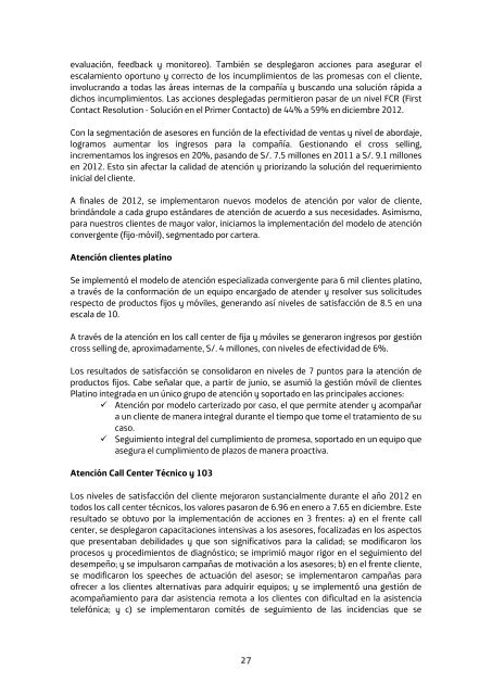 Memoria Anual 2012 Telefónica del Perú S.A.A. - Bolsa de Valores ...